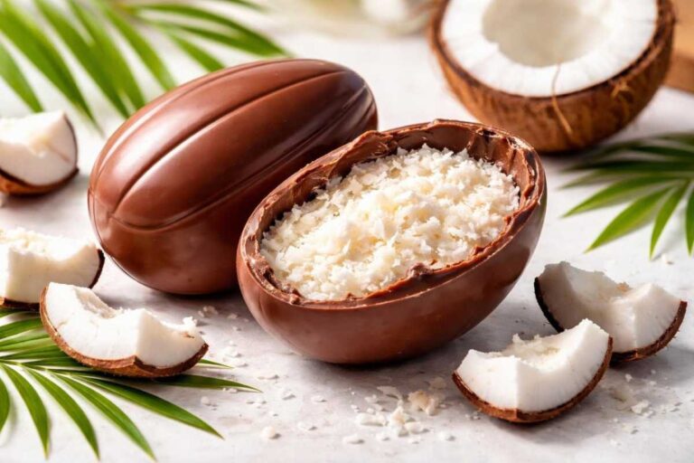 Ovo de Páscoa Caribe: chocolate, banana e sabor marcante para os amantes de coco Ovo de Páscoa Caribe: chocolate, banana e sabor marcante para os amantes de coco